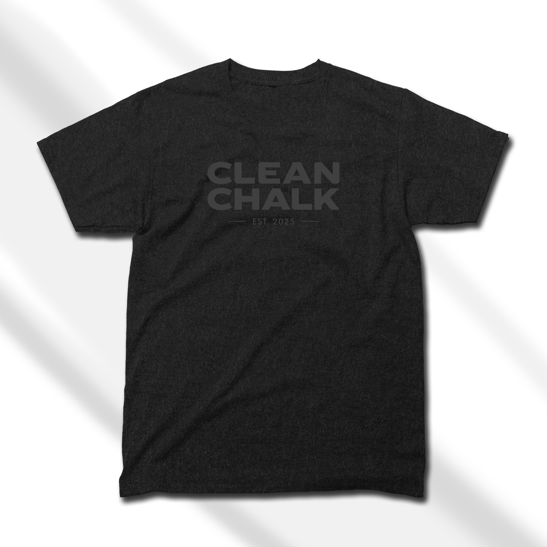 black cotton blend t-shirt