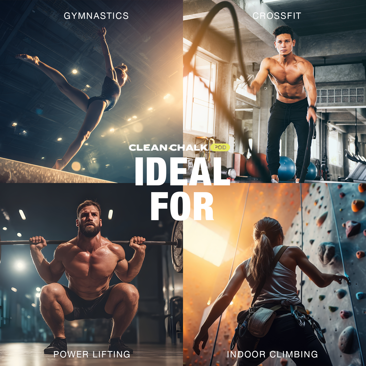 Clean Chalk Pod: Precision Chalk, Minus the Gym Bag Mess.